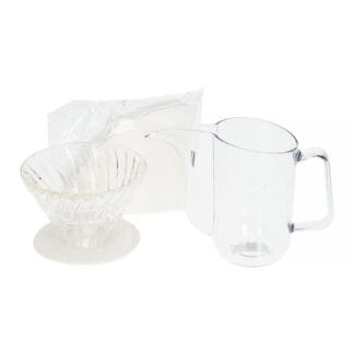 Hario - Bloom - Anniversary Brewing Kit - Zestaw dripper V60-02 + dzbanek Kettle Air + filtry