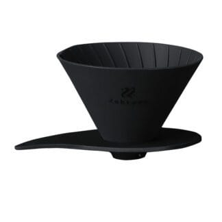 Hario - Zebrang V60-01 Flat Dripper - Składany drip silikonowy czarny
