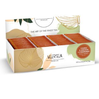 VEERTEA Winter Applepie - Herbata Czarna z Jabłkiem i Cynamonem - 100 Kopert