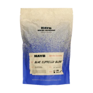HAYB Blue Espresso Blend - 250 g kawy ziarnistej w niebieskim opakowaniu
