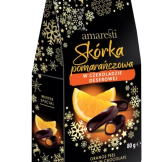 Eurohansa - Amaresti Skórka Pomarańczowa w Czekoladzie Deserowej - Winter Special 80g