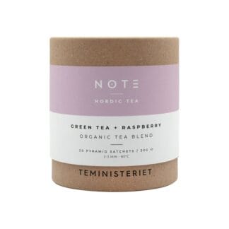 Teministeriet - NOTE Green Tea Raspberry Organic - Herbata Zielona 20 Torebek