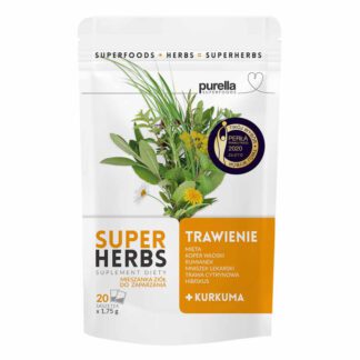 Purella Superfoods Superherbs Mieszanka Ziół do Zaparzania Trawienie 20 Saszetek