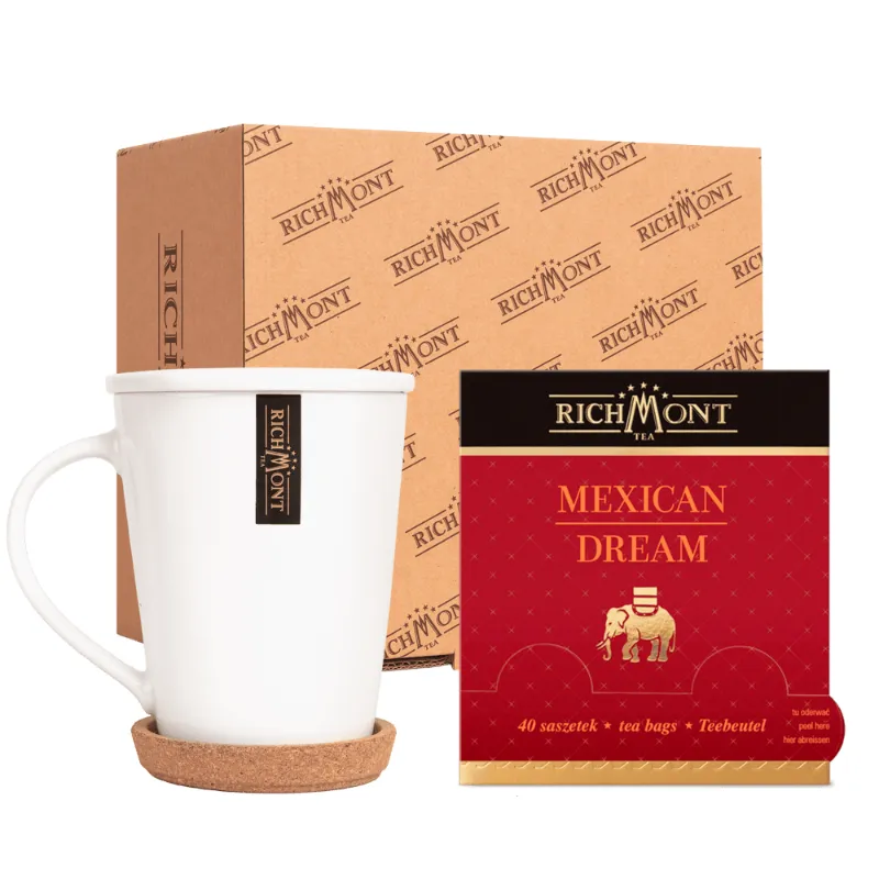 Herbatka Richmont Mexican Dream 40 szt porcelanowy zestaw do herbaty