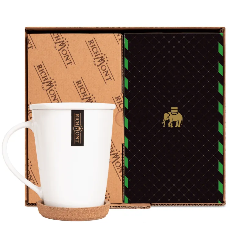 Herbata Richmont Gunpowder Green 40 szt porcelanowy zestaw do herbaty