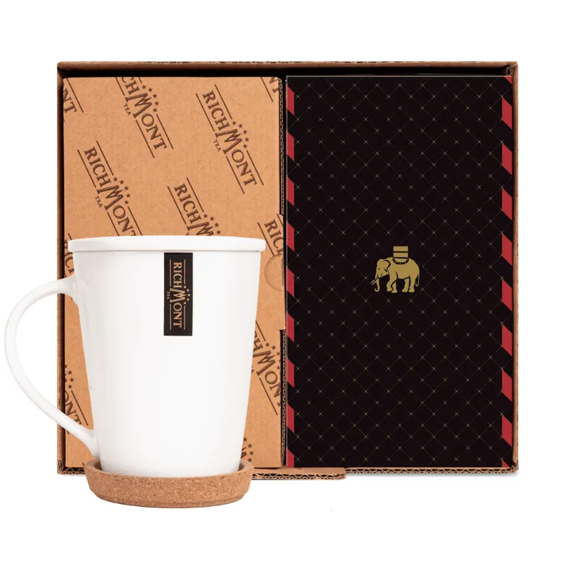 Herbatka Richmont Rooibos Sunrise 40 szt porcelanowy zestaw do herbaty