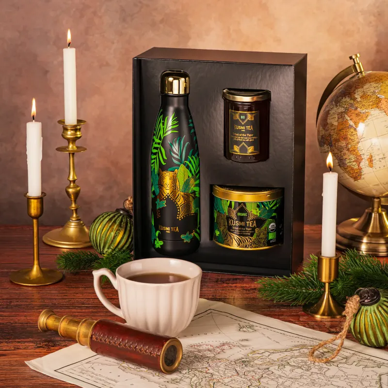 Kusmi Tea Tchaï of the Tiger Bio Zestaw z Czarną Herbatą i Przyprawami