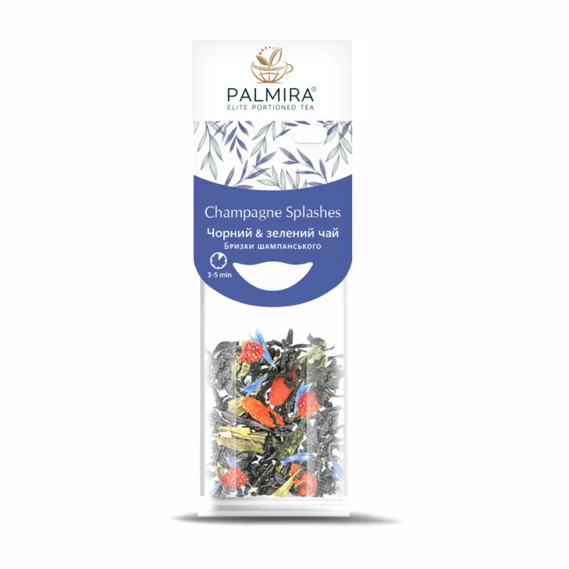 Herbata czarna i zielona z owocami Palmira Champagne Splashes 10 szt