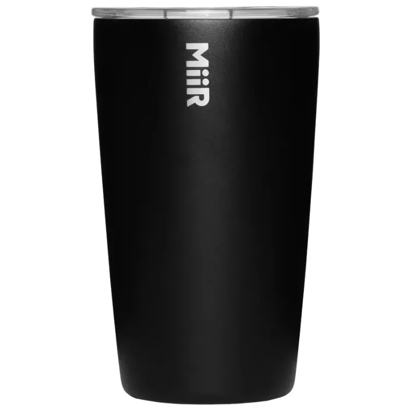 MiiR Tumbler 350 ml Czarny stalowy kubek termiczny z pokrywką Press-fit