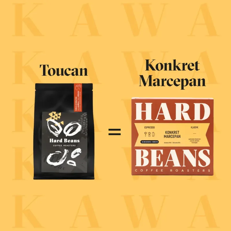 Hard Beans Kawa ziarnista Konkret Marcepan Espresso 250 g