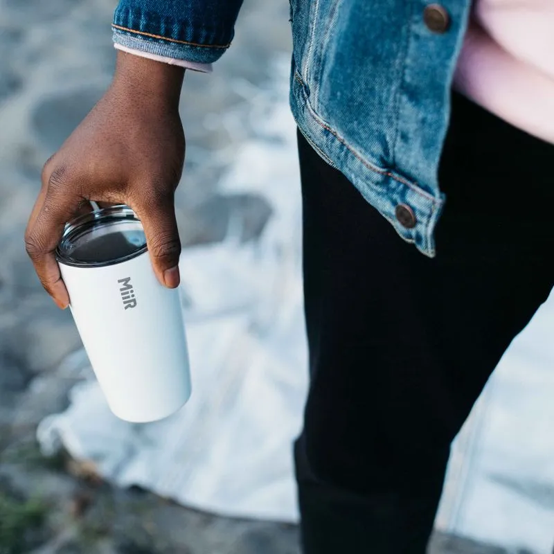MiiR Tumbler 350 ml Biały stalowy kubek termiczny z pokrywką Press-fit