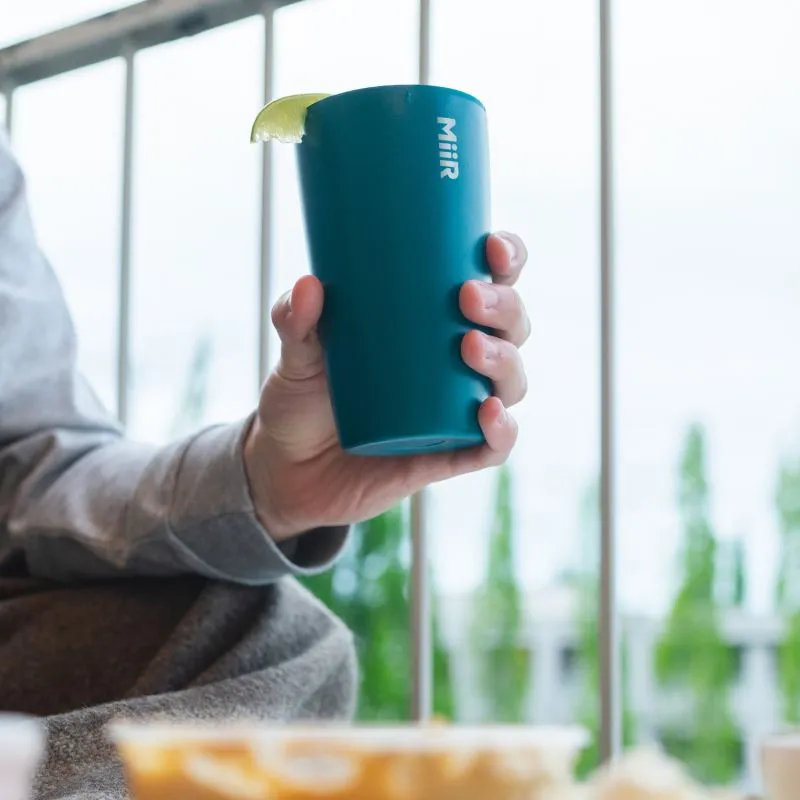 MiiR Tumbler 350 ml Turkusowy stalowy kubek termiczny z pokrywką Press-fit