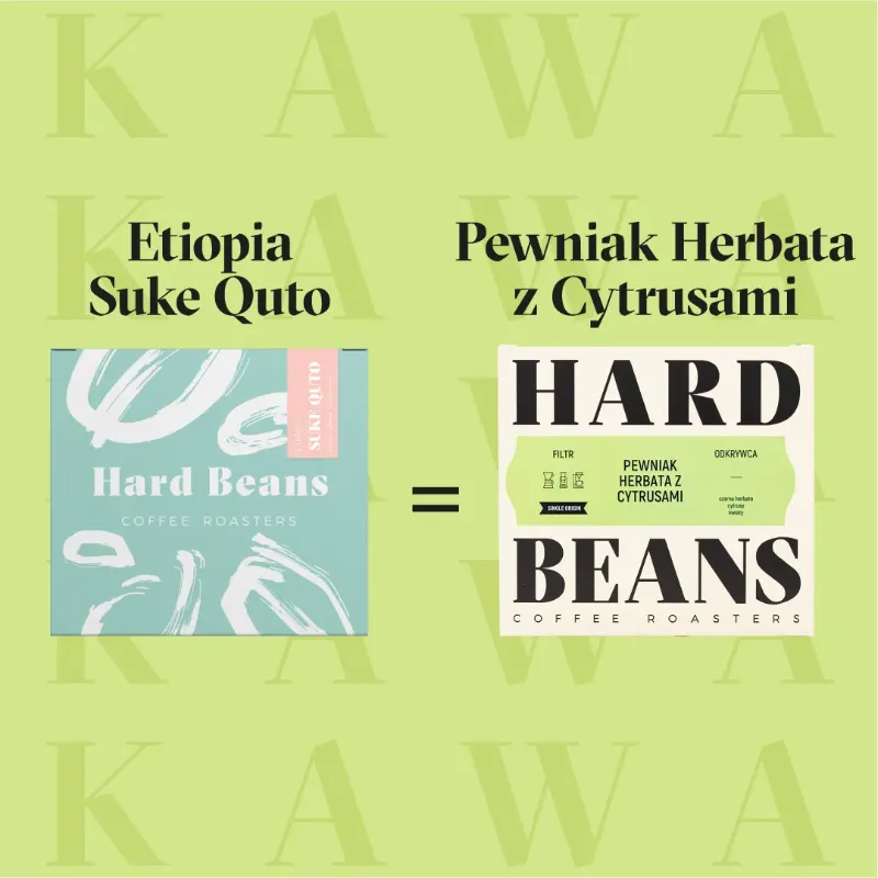 Hard Beans kawa ziarnista Pewniak Herbata z Cytrusami Filter 250g