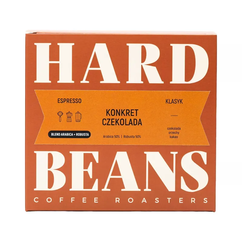 Hard Beans kawa ziarnista Konkret Czekolada Espresso 250 g