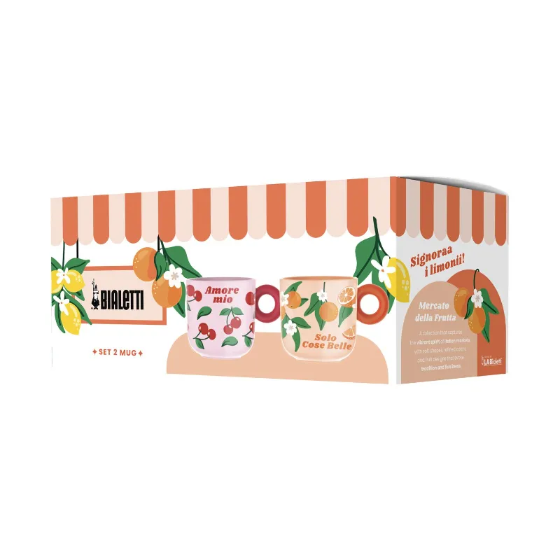 Bialetti Fruit Vibes – zestaw 2 kubków 350 ml