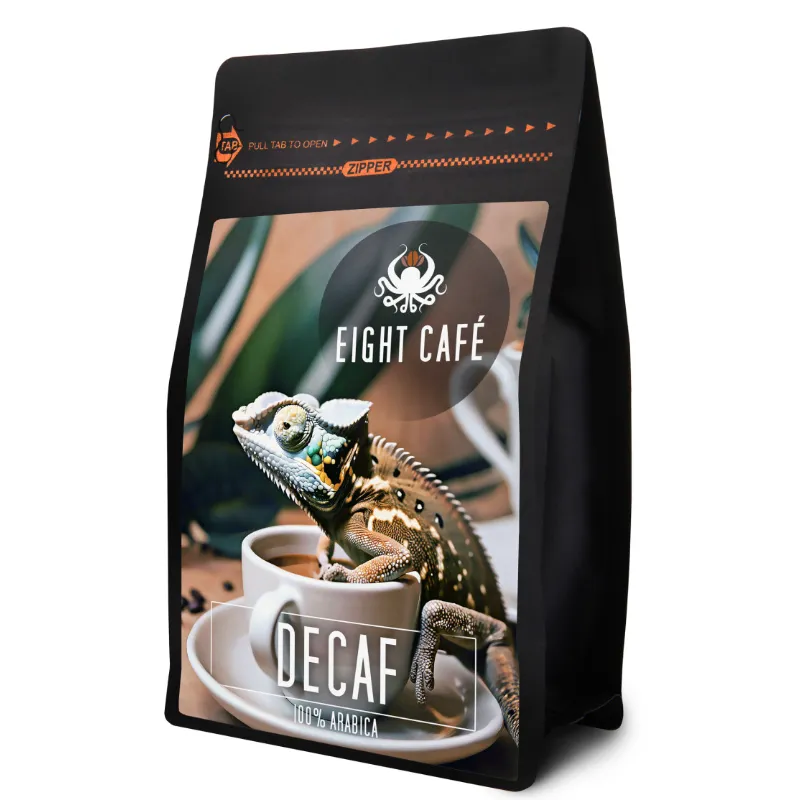 Kawa Ziarnista Bezkofeinowa 1kg Eight Cafe Decaf Swiss Water Brazylia Niska Kwasowość