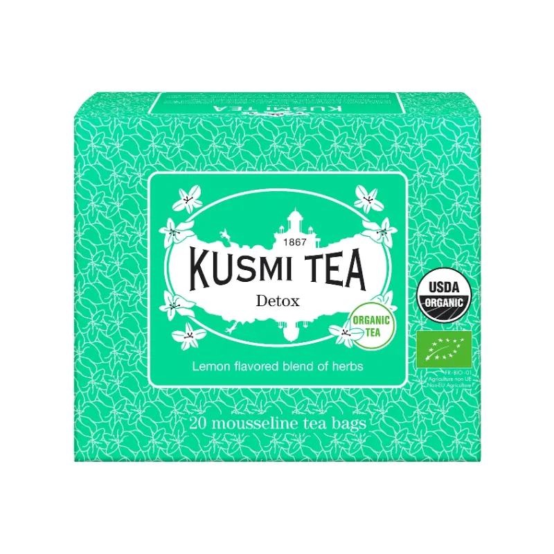 Kusmi Tea - Herbata Zielona Detox Bio - 20 Saszetek