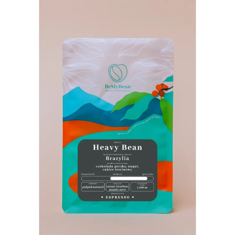 BeMyBean - Heavy Bean Brazylia Pulped Natural Espresso - Kawa Ziarnista 250 g