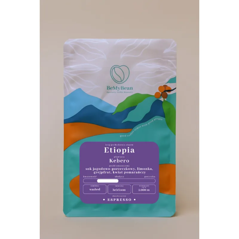 BeMyBean Etiopia Kebero Washed Espresso kawa ziarnista 1 kg